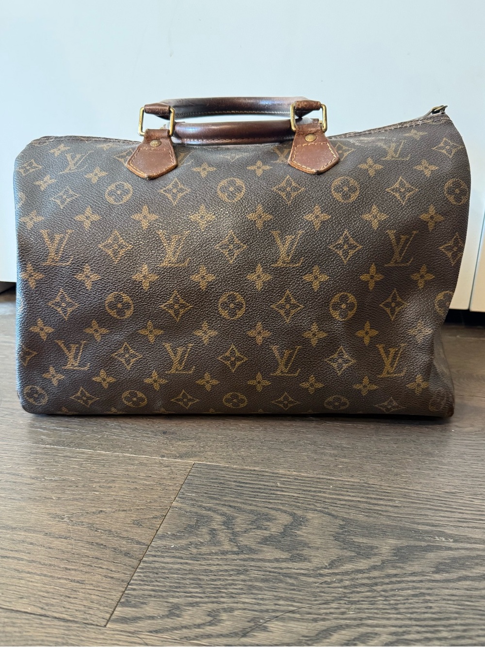 Louis Vuitton Speedy 35 Hand Bag in Brown Monogram Canvas